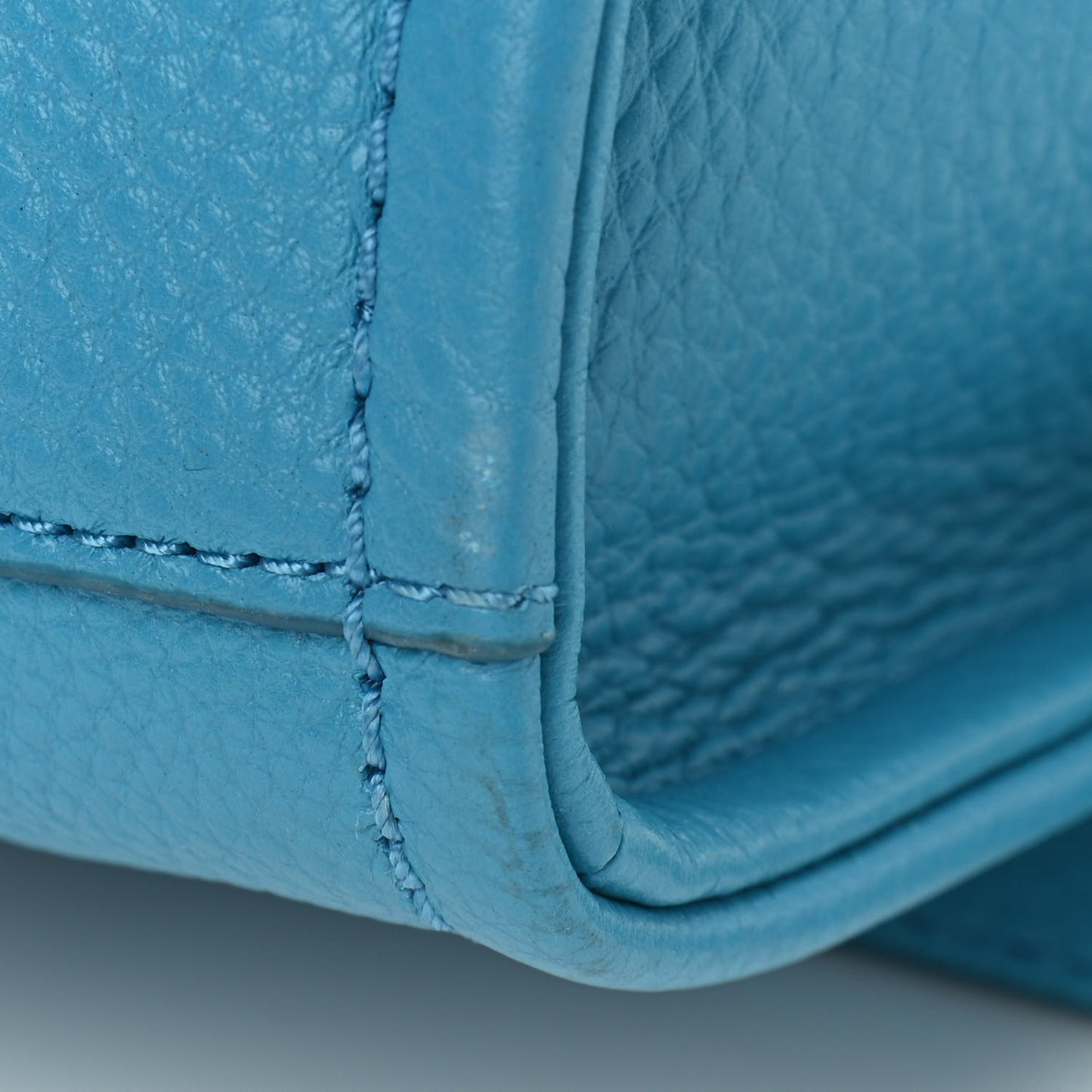 Grained Calfskin Small The Tote Bag Barrier Reef