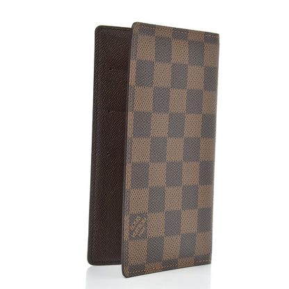 Louis Vuitton Damier Ebene Checkbook Cover Wallet 3 of 6