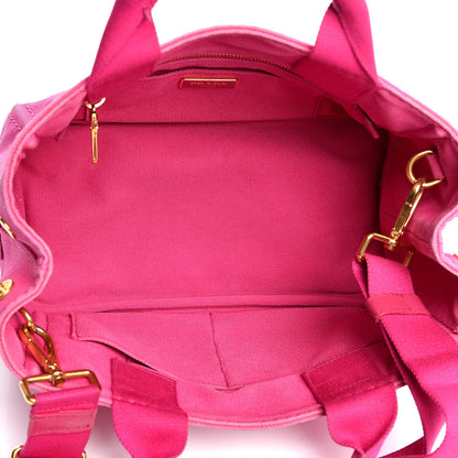 Prada Canapa Small Logo Tote Fuxia 6 of 15