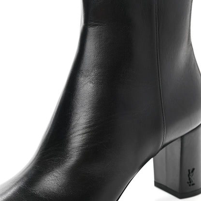 Saint Laurent Nappa Loulou Ankle Zip Boot 36.5 Black 10 of 16