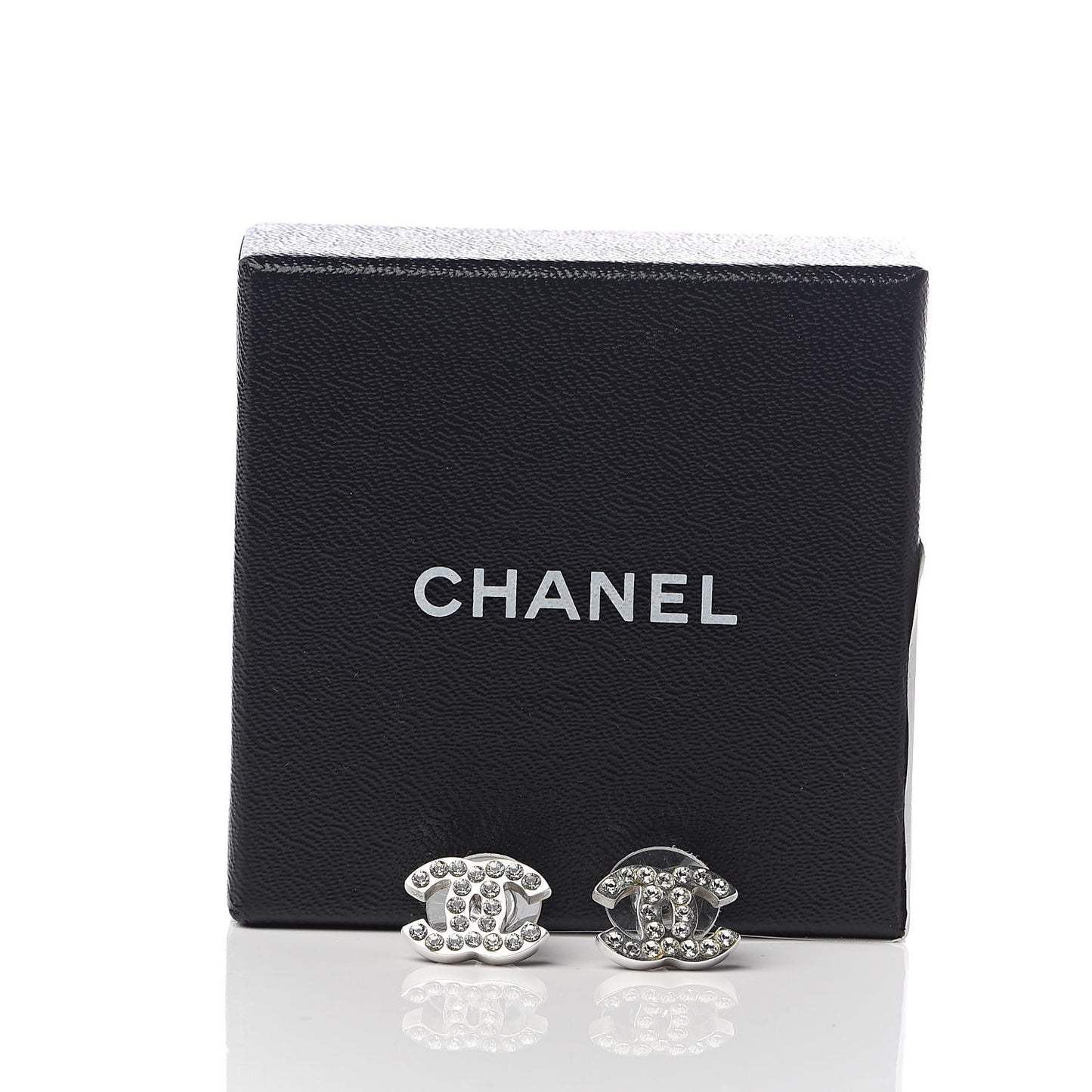 Crystal Timeless CC Earrings Silver