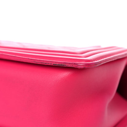 Chanel Lambskin Quilted Medium Boy Flap Pink 10 of 20