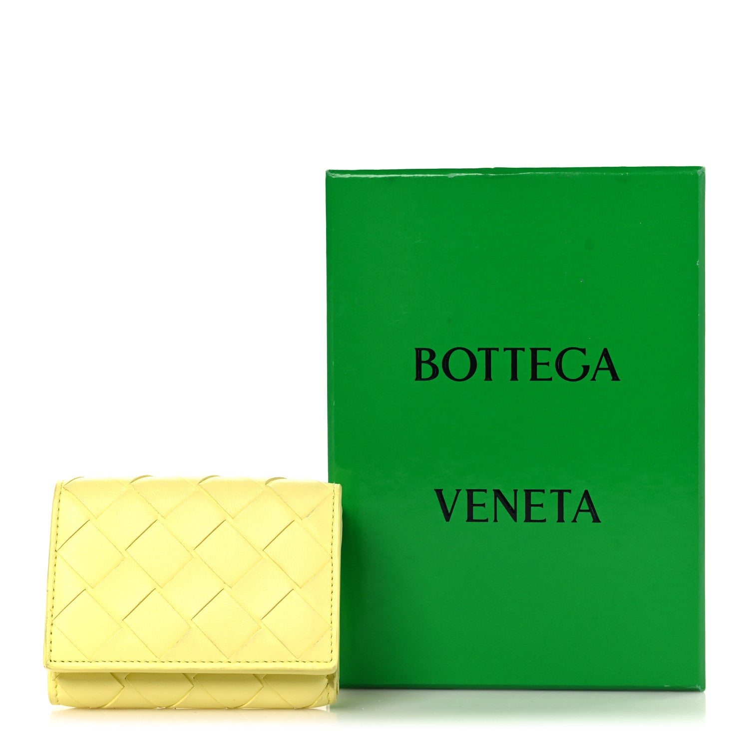 Bottega Veneta Nappa Intrecciato Trifold Wallet Ice Cream 9 of 9