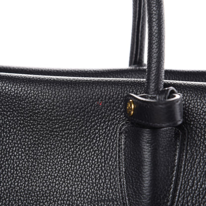 MCM Grained Calfskin Large Milla Tote Black 9 of 14