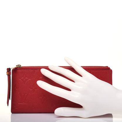 Louis Vuitton Empreinte Adele Wallet Cherry 2 of 22