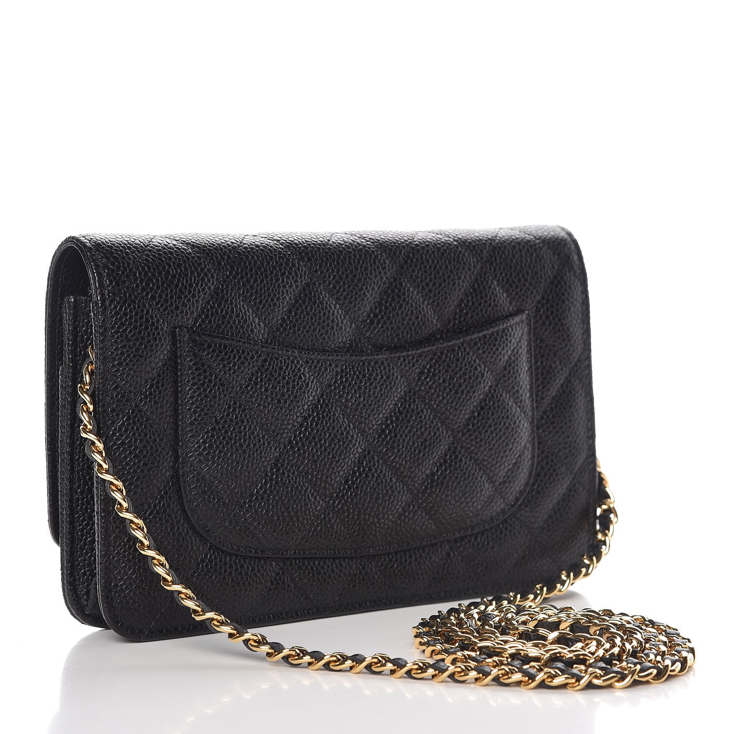 Chanel Caviar Quilted Wallet On Chain WOC Black 3 of 11