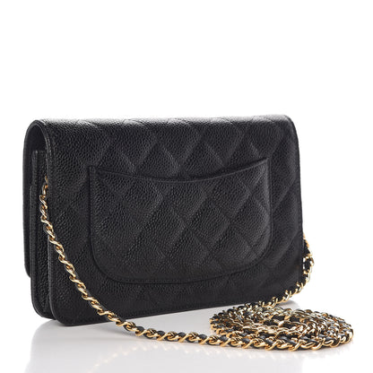 Chanel Caviar Quilted Wallet On Chain WOC Black 3 of 11