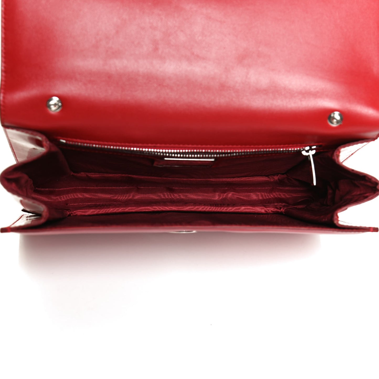 Patent Ginny Vara Bow Shoulder Bag Red