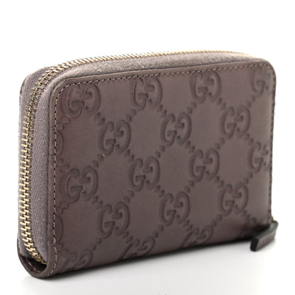 Gucci Guccissima Zip Around Card Case Mauve 3 of 8