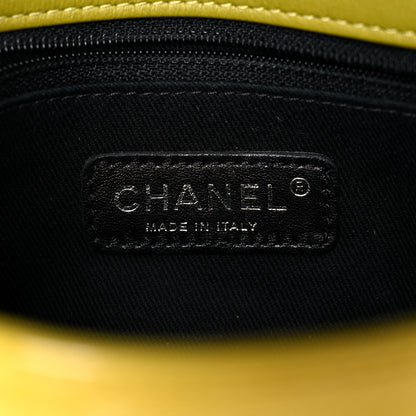 Chanel Patent Quilted Small Coco Shine Flap Yellow 6 of 11