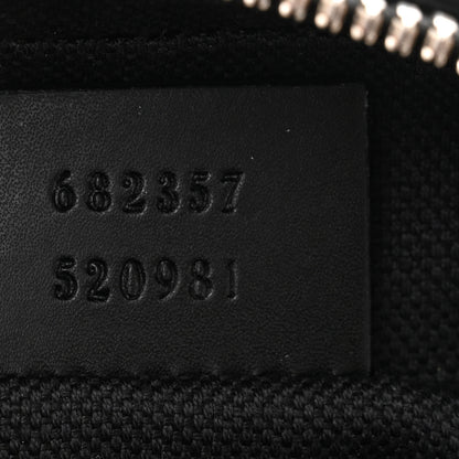 Gucci GG Supreme Monogram Appia Calfskin Web Small Camera Messenger Bag Black Grey 7 of 12