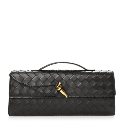 Bottega Veneta Nappa Intrecciato Long Andiamo Top Handle Clutch Fondant 1 of 6