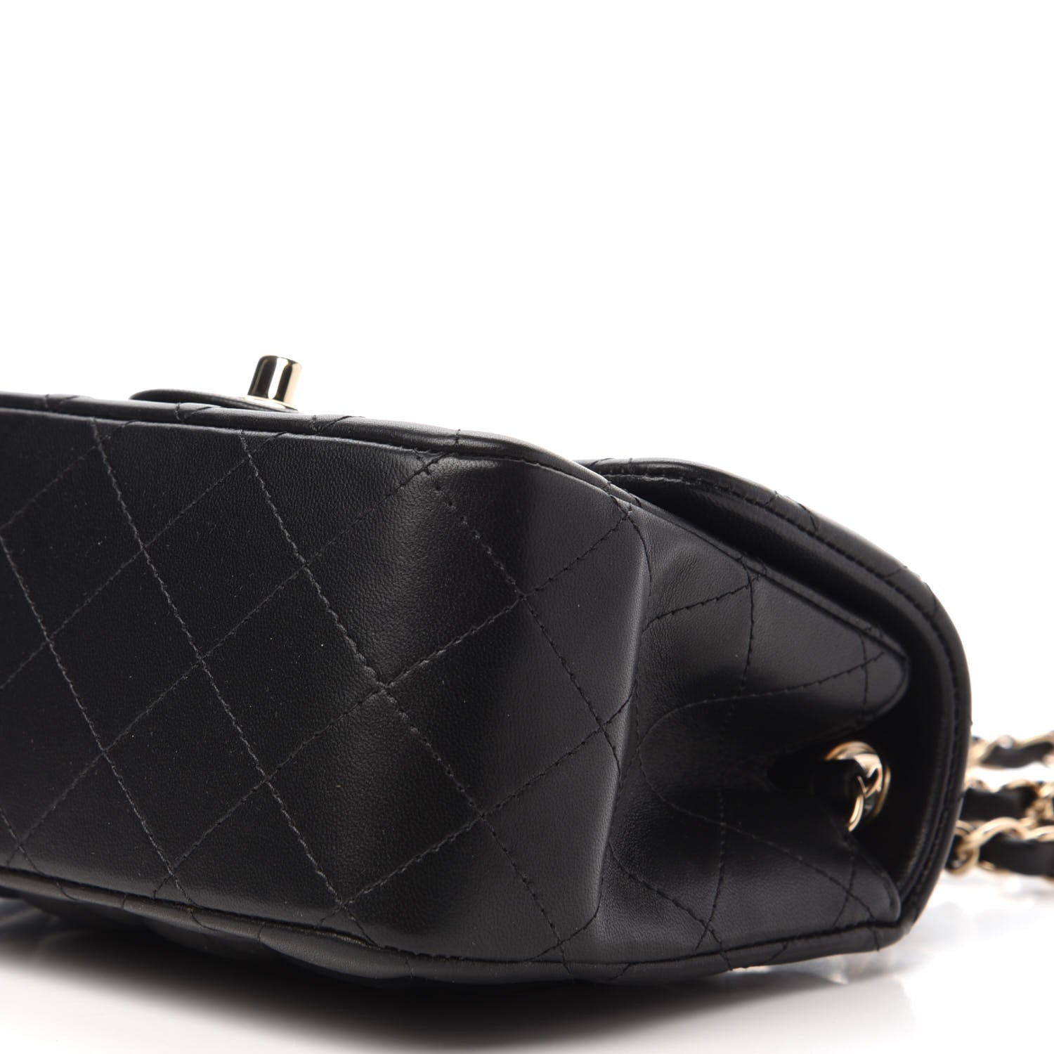 Chanel Lambskin Quilted Mini Square Flap Black 7 of 11