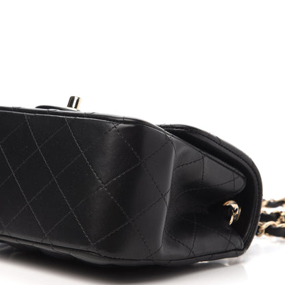 Chanel Lambskin Quilted Mini Square Flap Black 7 of 11