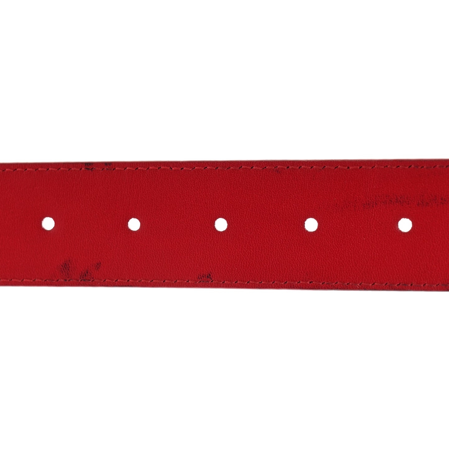 Calfskin 35mm LV New Wave Belt 80/32 Red