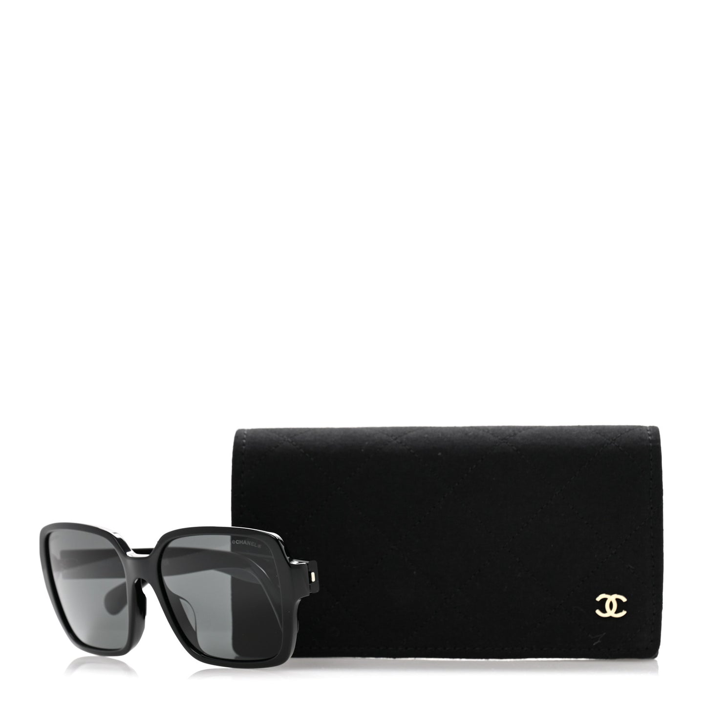 Acetate Square Sunglasses 5408-A Black