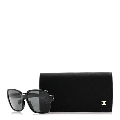 Chanel Acetate Square Sunglasses 5408-A Black 9 of 9