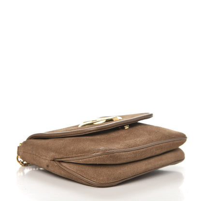 Gucci Suede Cudu Small 1973 Chain Shoulder Bag Marron Glace 4 of 11