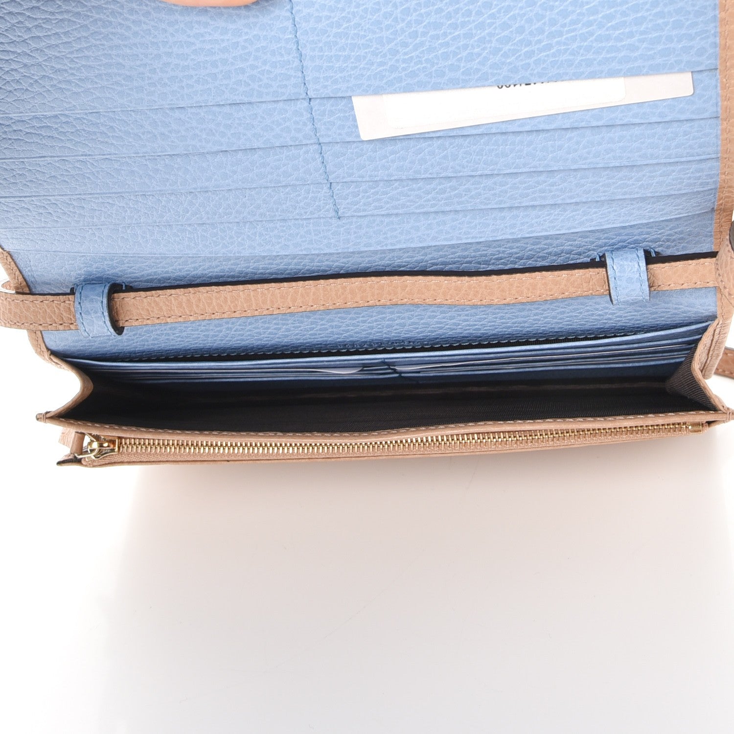 Gucci Dollar Calfskin Mini Swing Wallet Bag Camelia Mineral Blue 5 of 8