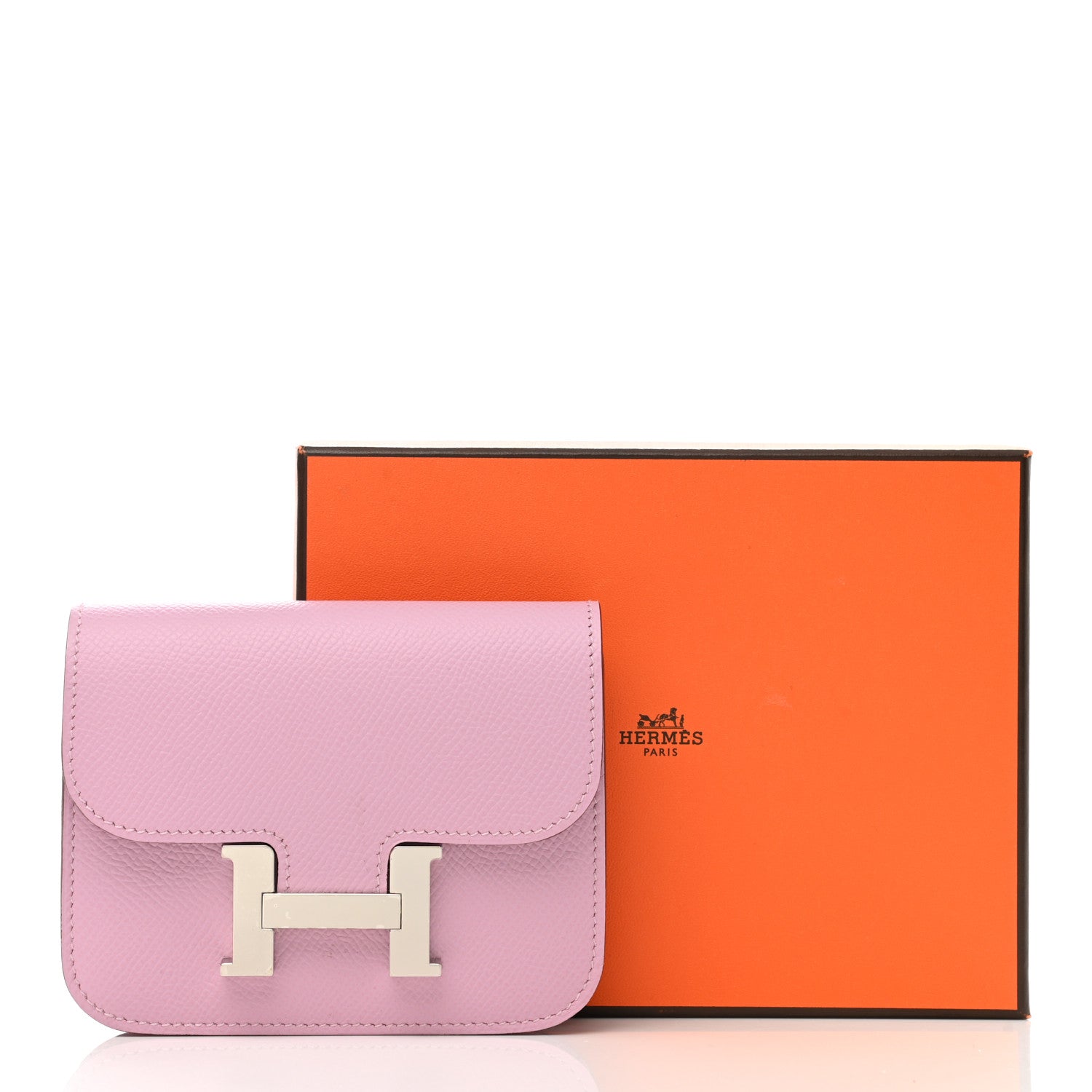 Hermes Epsom Constance Slim Wallet Mauve Sylvestre 9 of 9