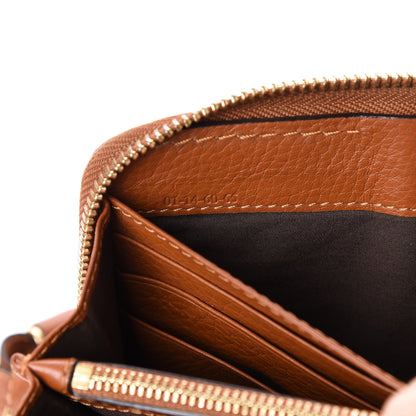 Chloe Grained Calfskin Marcie Long Zip Around Wallet Tan 10 of 12