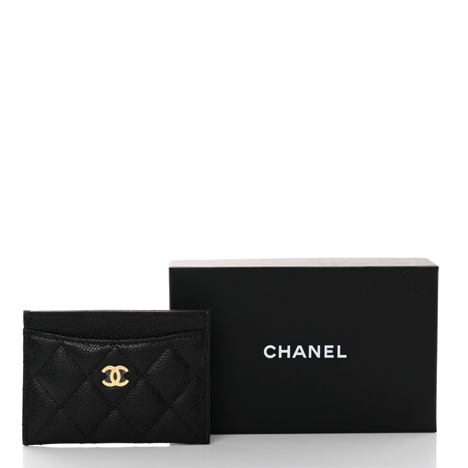 Chanel Caviar Quilted Card Holder Black 9 of 9