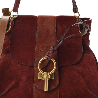 Chloe Suede Small Lexa Shoulder Bag Sienna Red 11 of 11