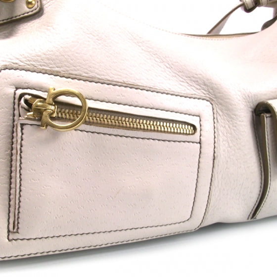 FASHIONPHILE SALVATOREFERRAGAMOWhiteLeathershoulderbag 9 of 9