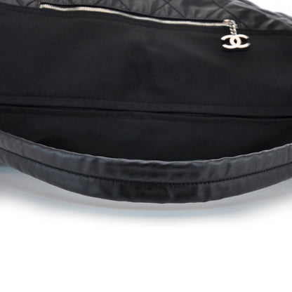 Chanel Coated Canvas Paris Biarritz XL Travel Bag Black 7 of 10