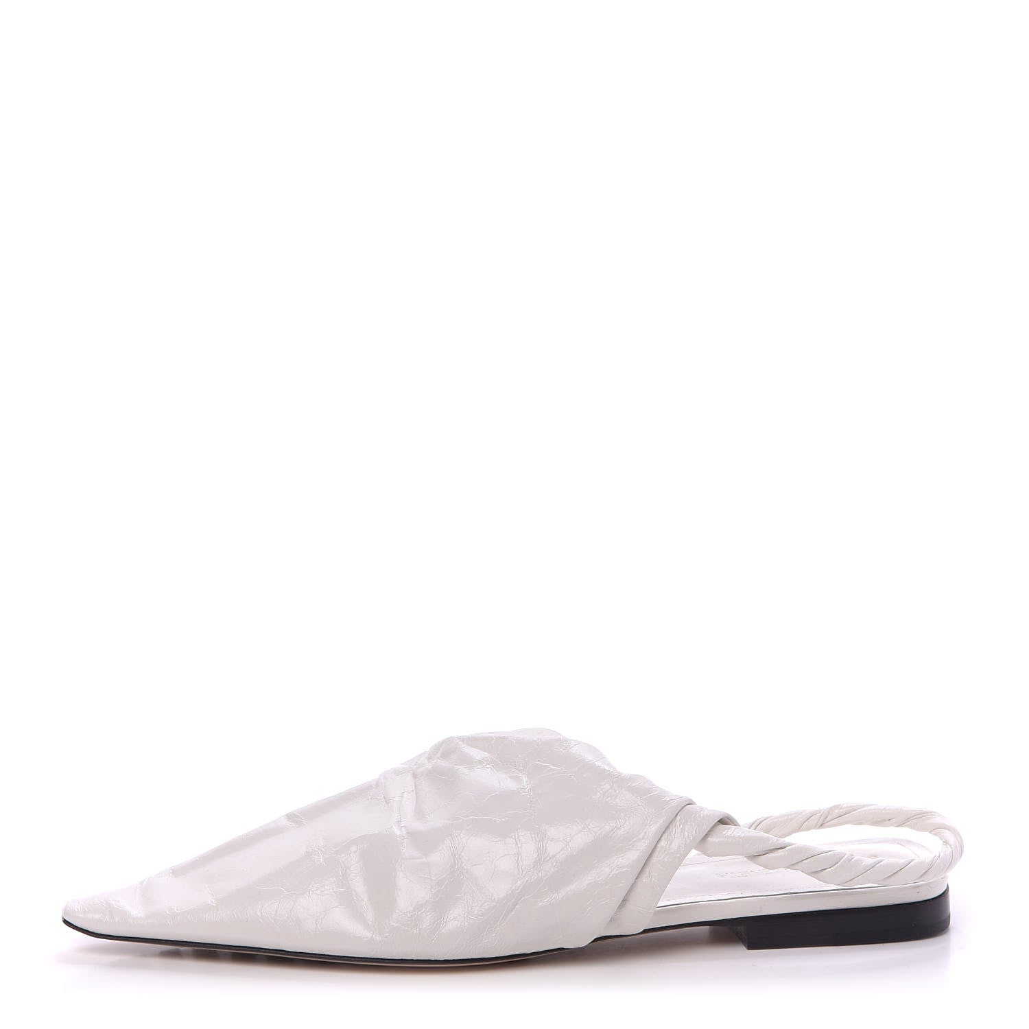Bottega Veneta Nappa BV Point Ballet Flat 40 White 1 of 8