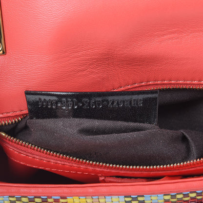 Fendi Nappa Intrecciato Be Baguette Shoulder Bag Multicolor Rosa Ecstasy 7 of 8