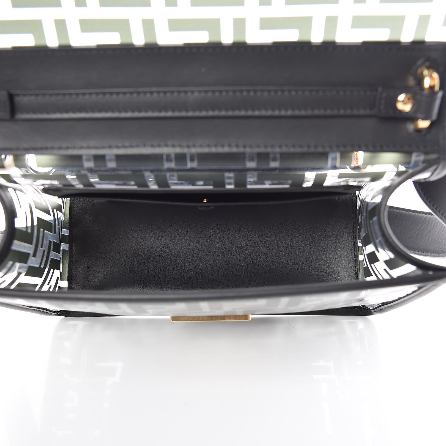 Fendi TPU FF Vitello Century F is Fendi Kan I Shoulder Bag Black 7 of 8