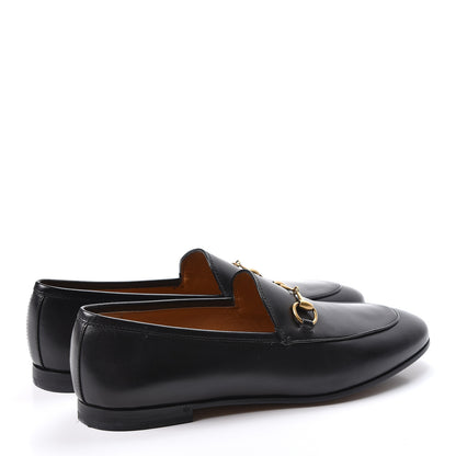 Gucci Calfskin Womens Jordaan Loafers 38.5 Black 4 of 9