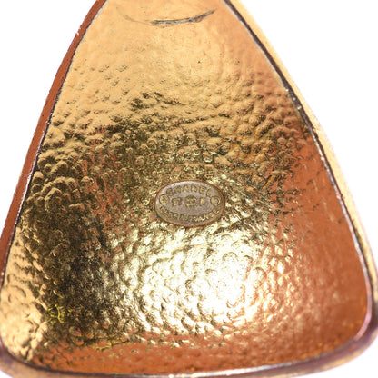 Chanel CC Large Drop Clip On Earrings Gold 4 of 5