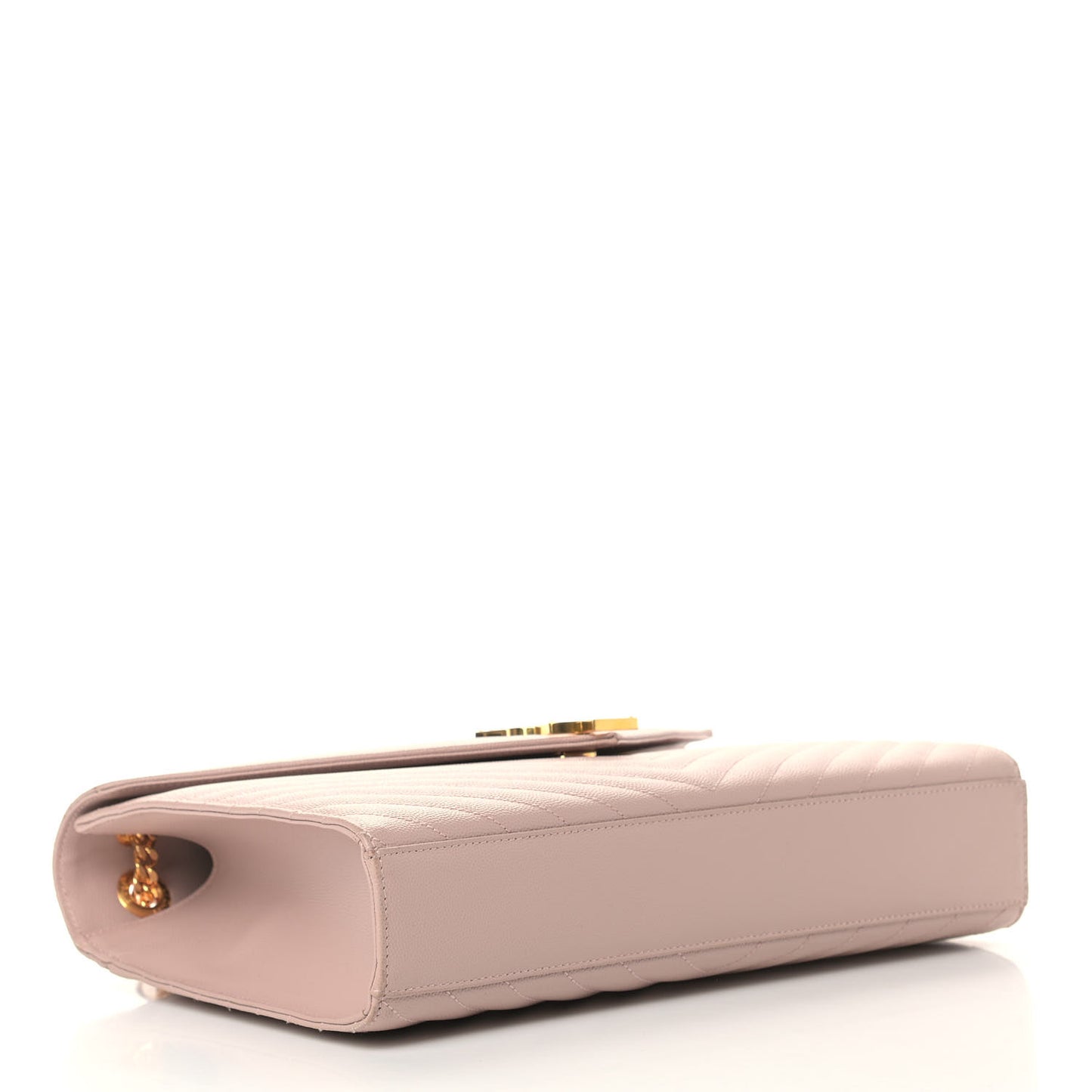 Grain De Poudre Matelasse Chevron Large Monogram Satchel Rose Antic