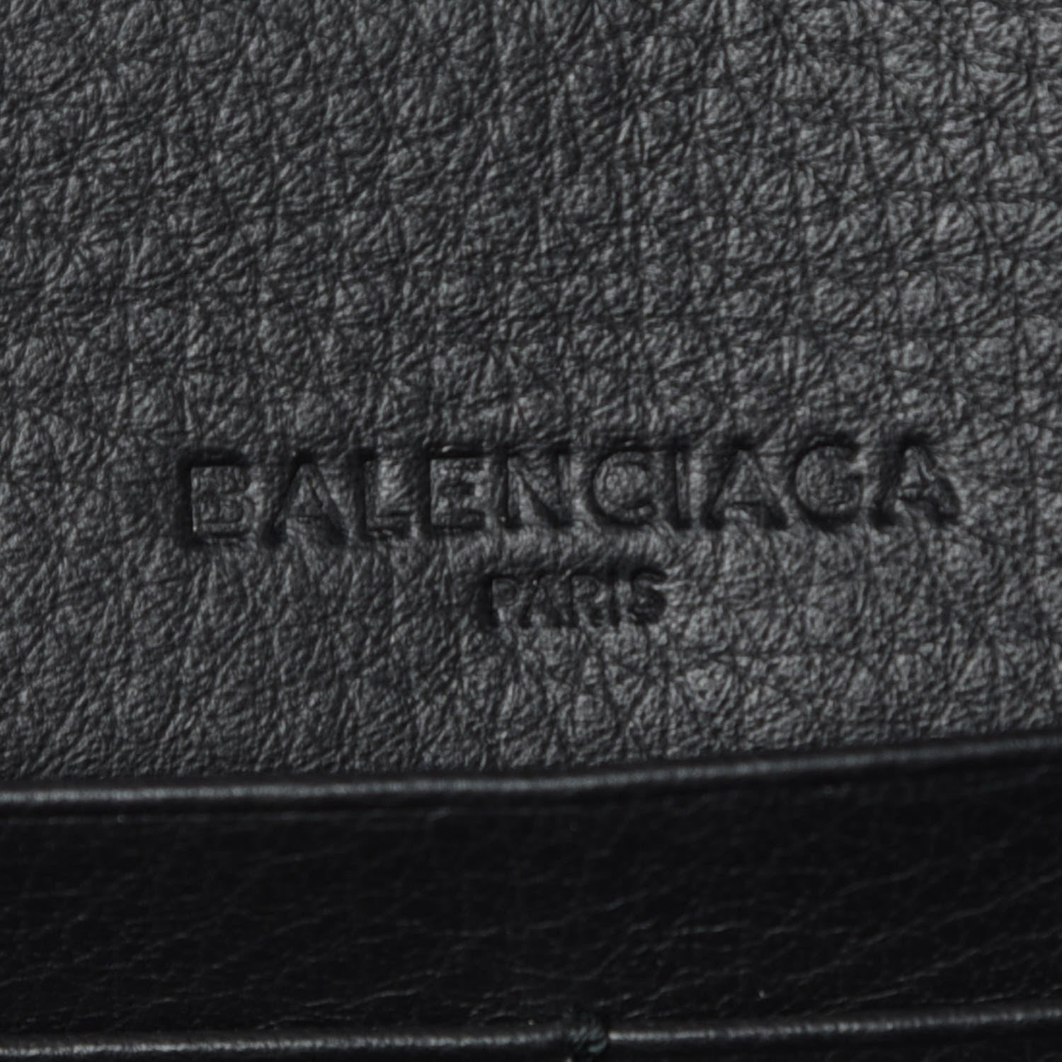 Balenciaga Calfskin Papier Money Zip Around Wallet Black 8 of 9