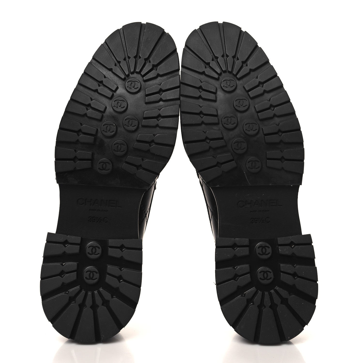 Chanel Calfskin Quilted CC Mocassin Loafers 39.5 Black 6 of 10