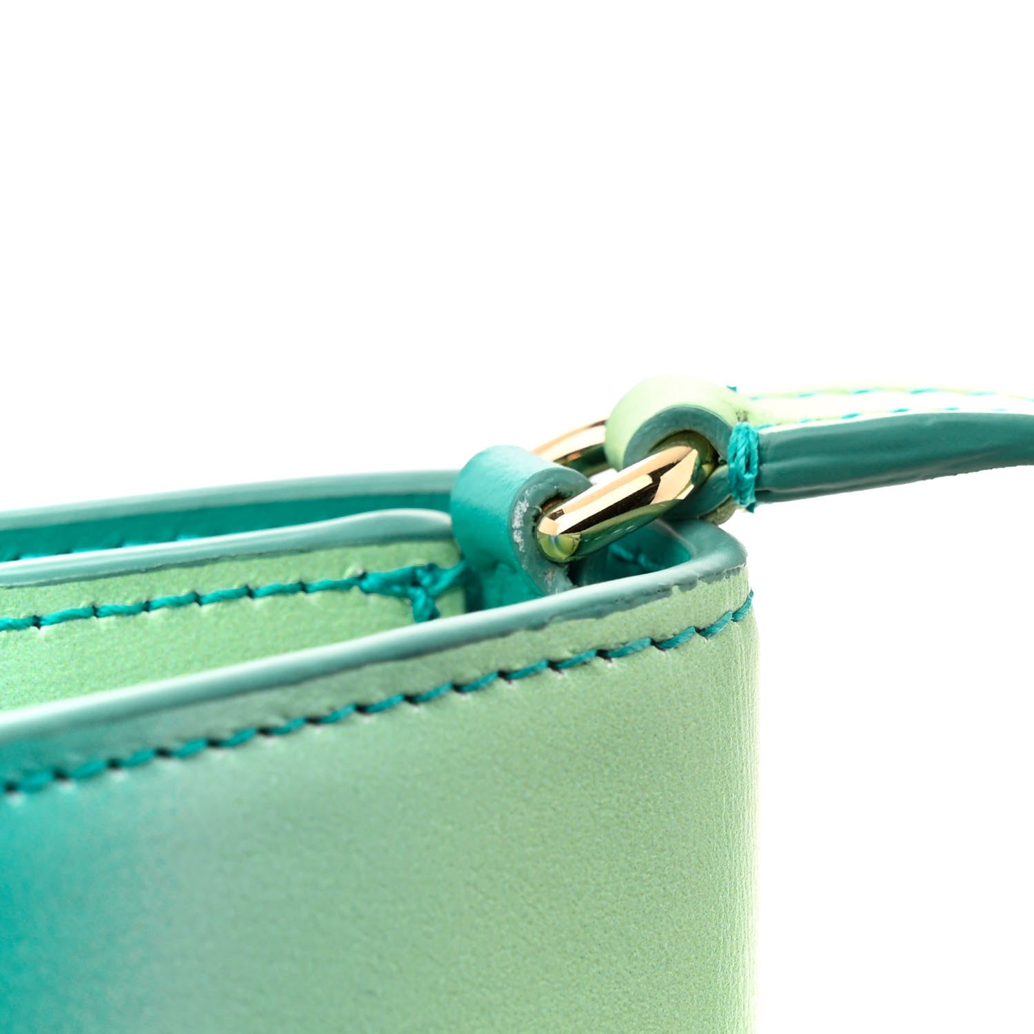 Dolce & Gabbana Calfskin Ombre DG Logo Flap Crossbody Bag Green 12 of 12