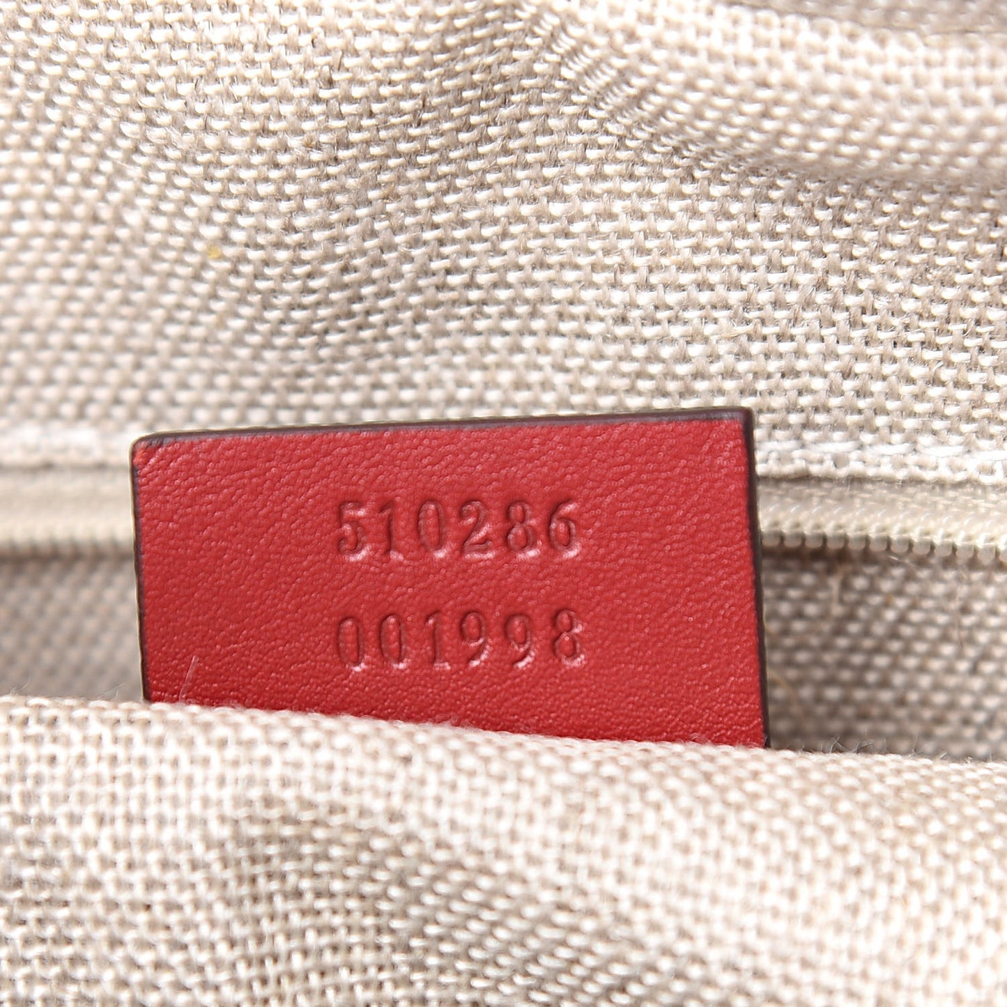 Soft Microguccissima Medium Crossbody Bag Rosso