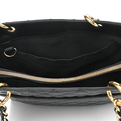Chanel Caviar Quilted Grand Shopping Tote GST Black 11 of 11