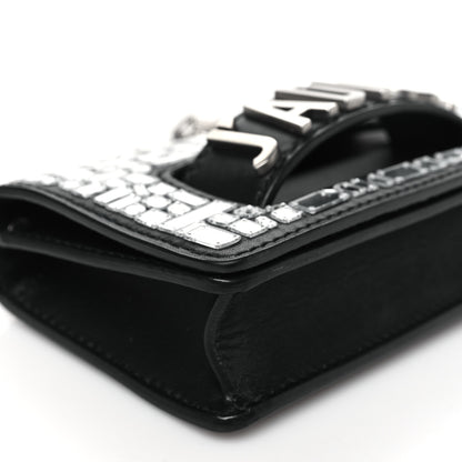 Christian Dior Smooth Calfskin Embroidered Mosaic of Mirrors Mini J'Adior Chain Flap Bag Black 7 of 8