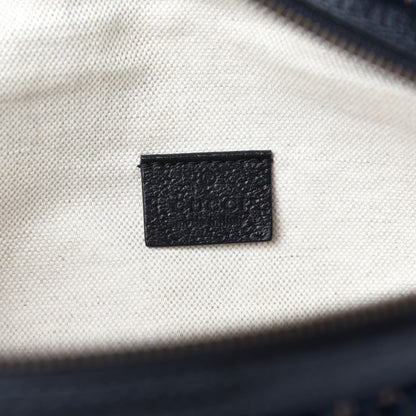 Gucci Velvet GG Monogram Web Belt Bag Blue Beige 8 of 10