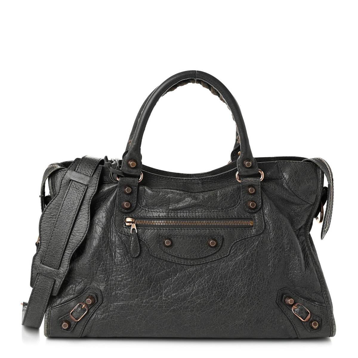 Balenciaga Agneau Giant 12 Rose Gold Hardware City Gris Tarmac 1 of 12