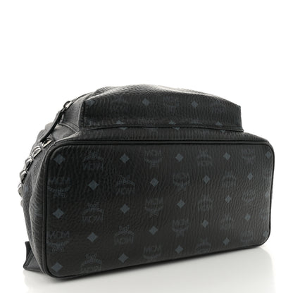 MCM Visetos Medium Side Studs Stark Backpack Black 4 of 10