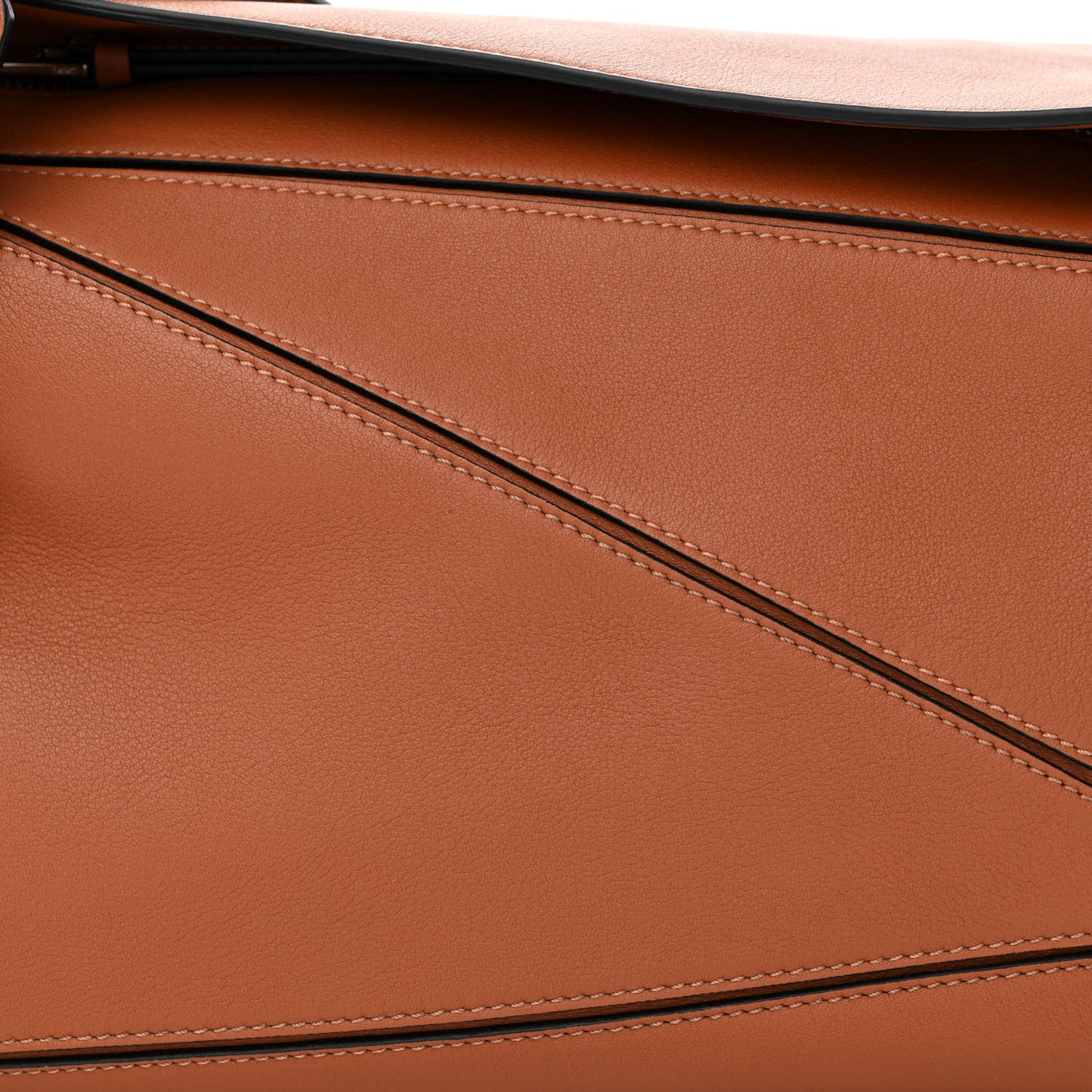 Calfskin Medium Puzzle Bag Tan