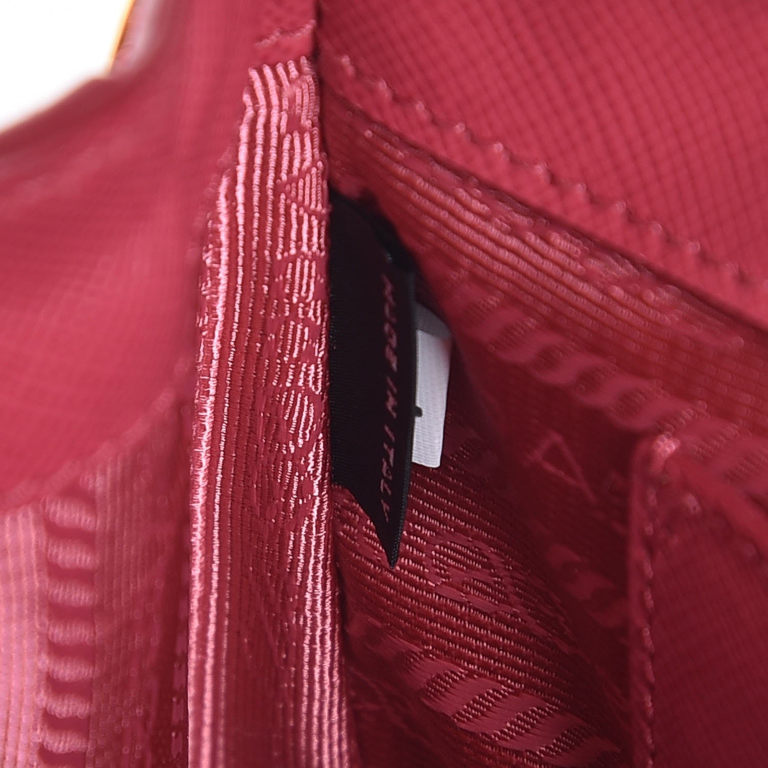 Prada Saffiano Lux Micro Galleria Double Zip Tote Peonia 7 of 7