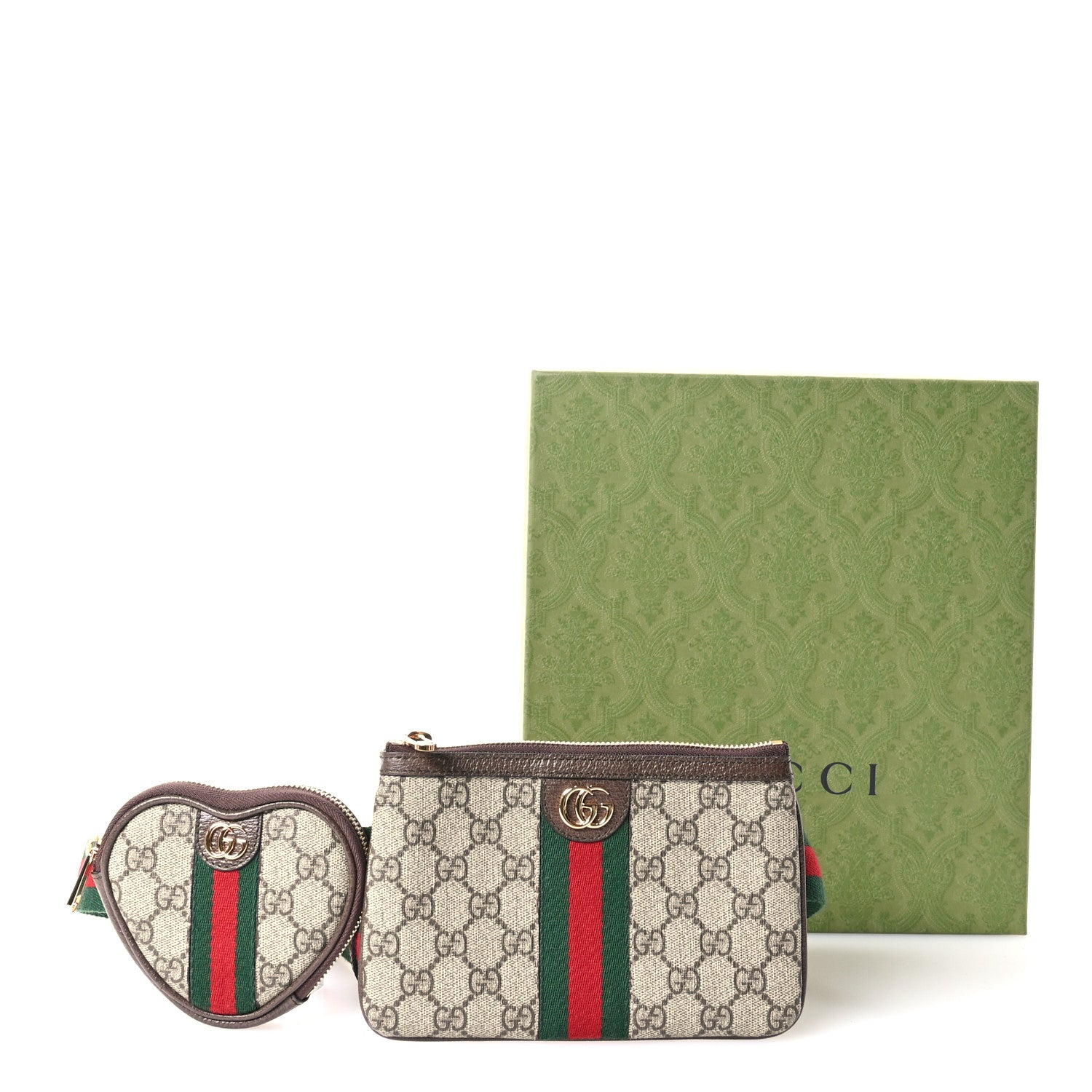 Gucci GG Supreme Monogram Web Ophidia Utility Belt Bag 85 34 Beige Ebony New Acero 12 of 12