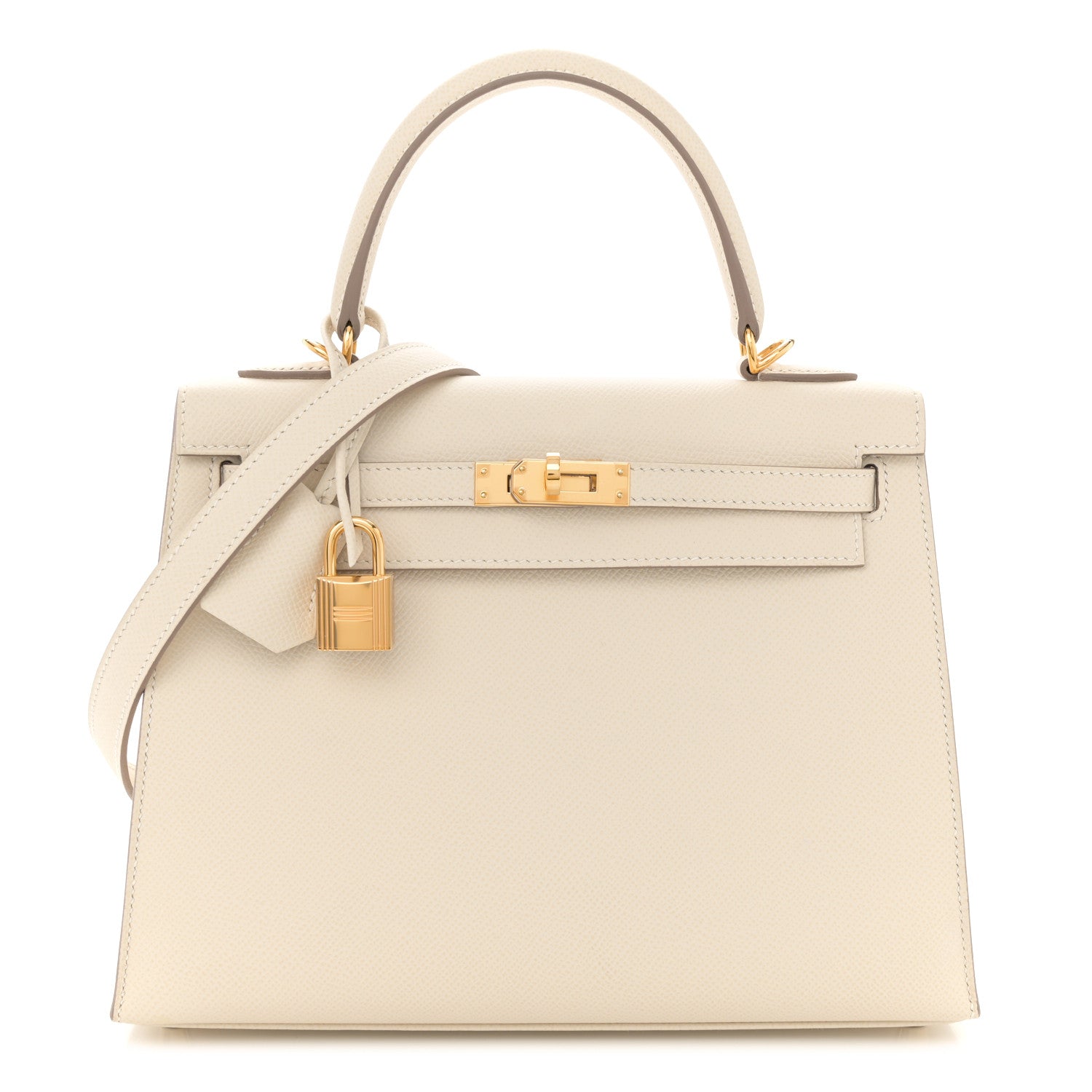 Hermes Epsom Kelly Sellier 25 Craie 1 of 11