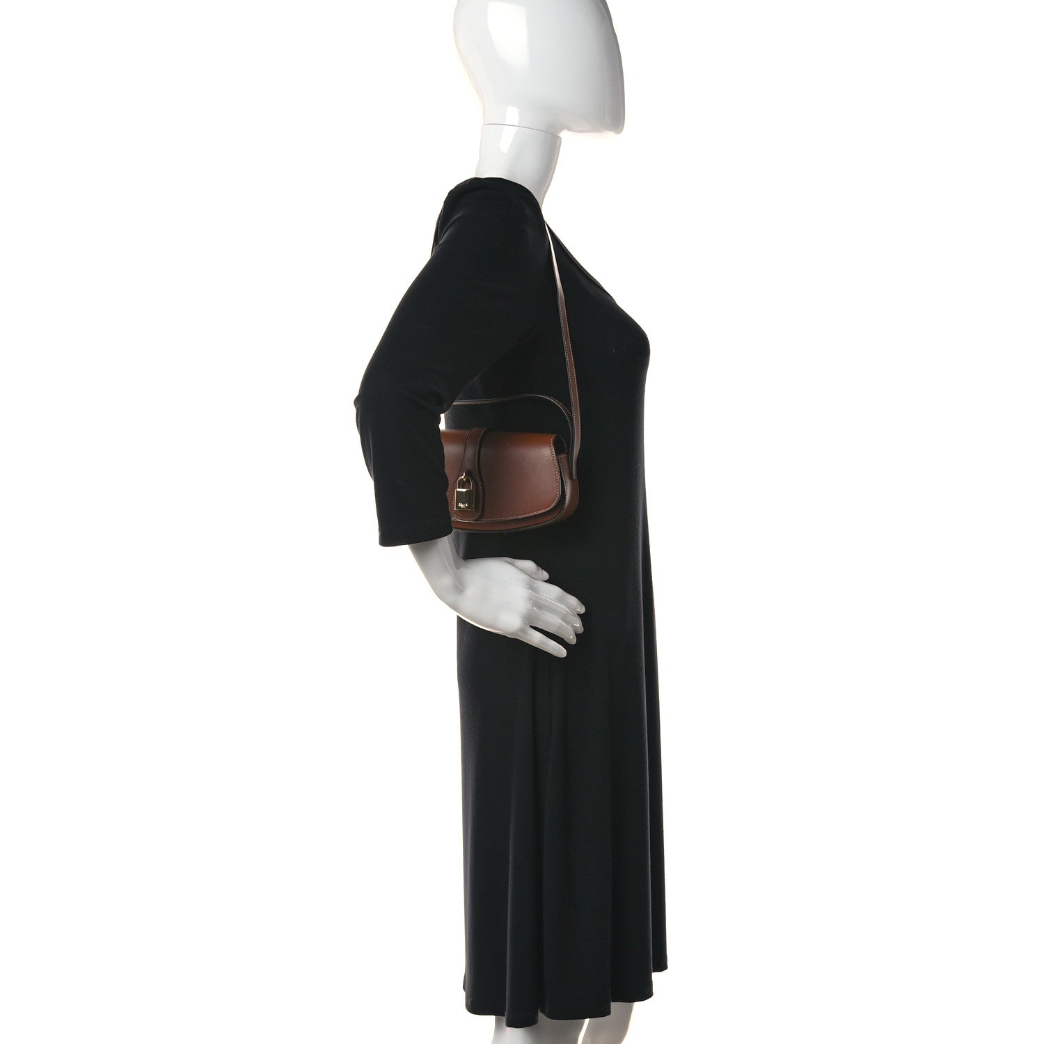 Celine Smooth Calfskin Tabou Clutch On Strap Tan 3 of 9