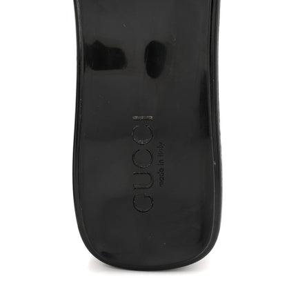 Gucci Rubber Gucci Logo Womens Platform 20/60mm Slide Sandals 40 Black 8 of 9